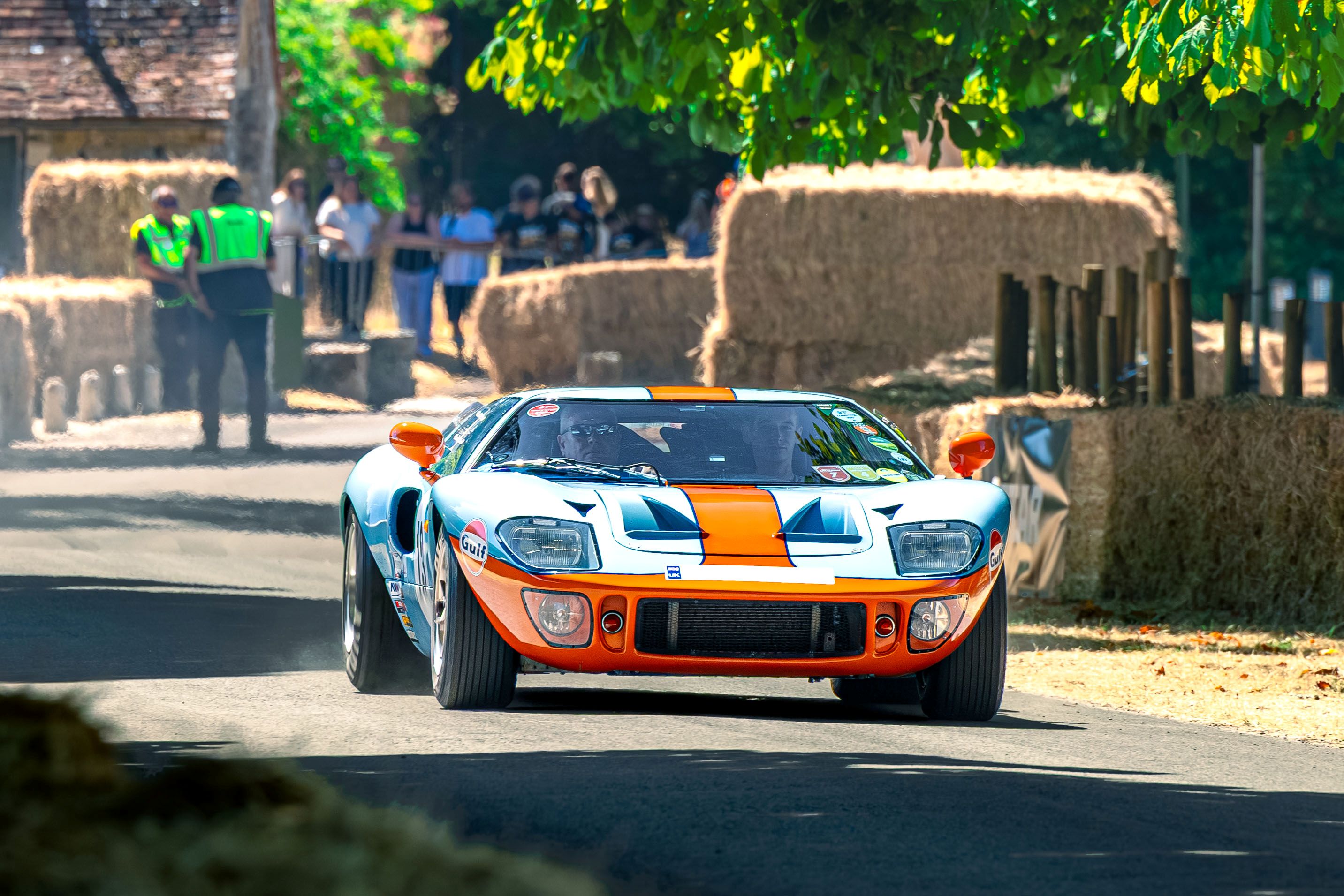 Supercars Taking On The Demonstration Run At Beaulieu Supercar Weekend