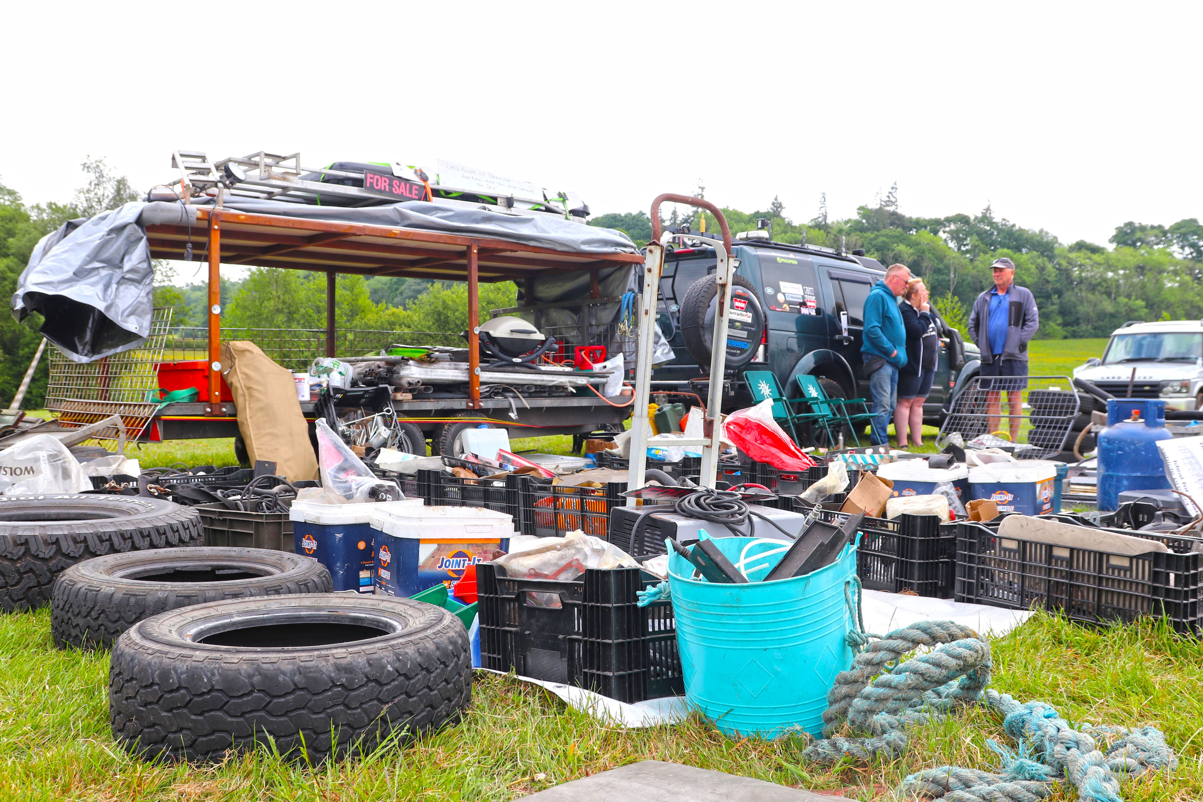 Land Rover Rummage Traders At The Spring Autojumble
