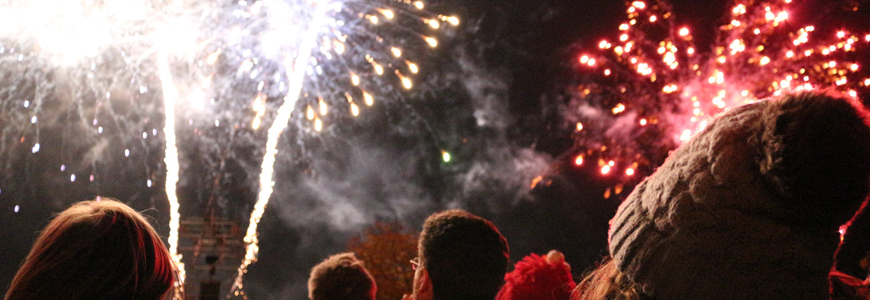 Fireworks Banner