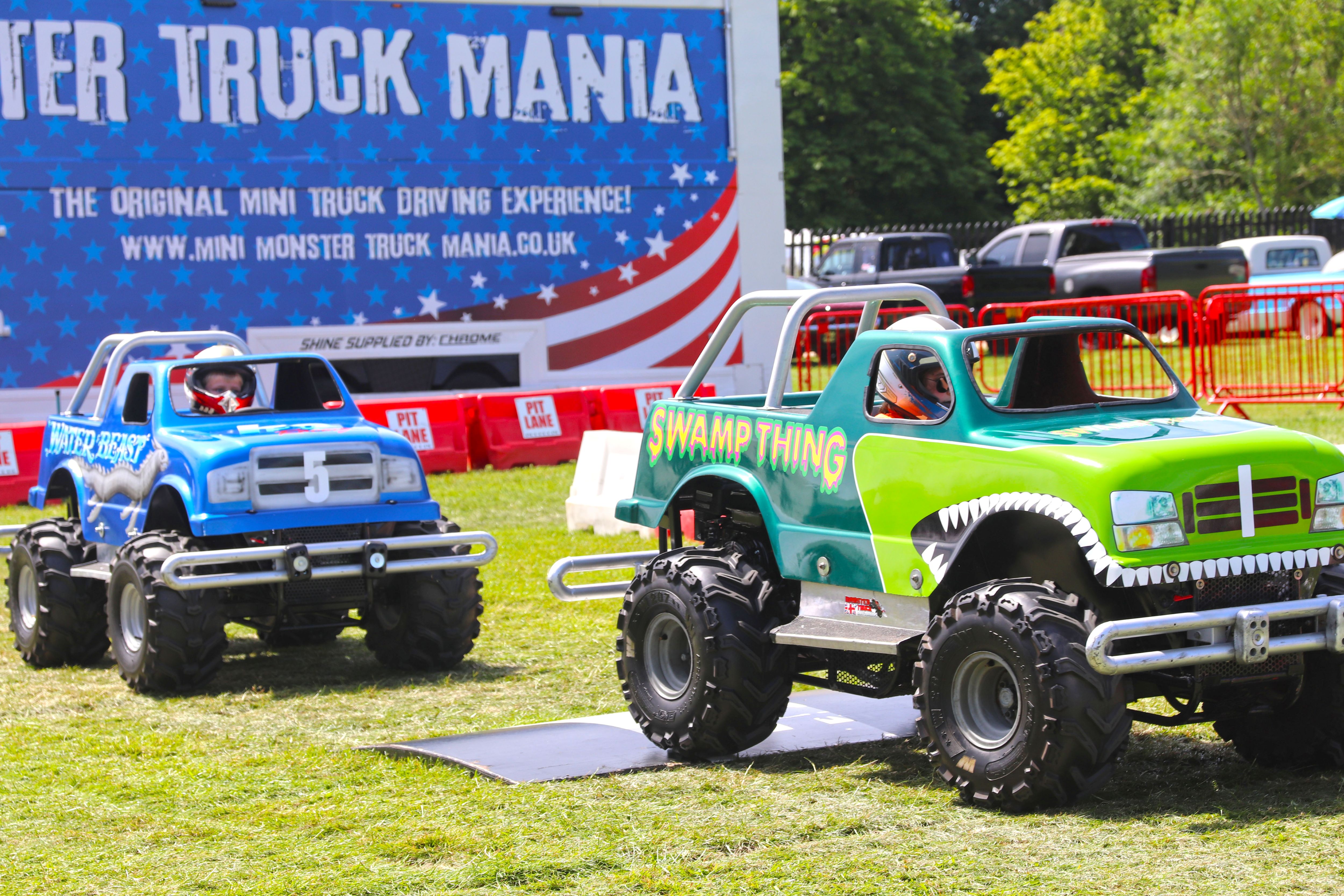 Mini Monster Trucks At The Custom And American Show