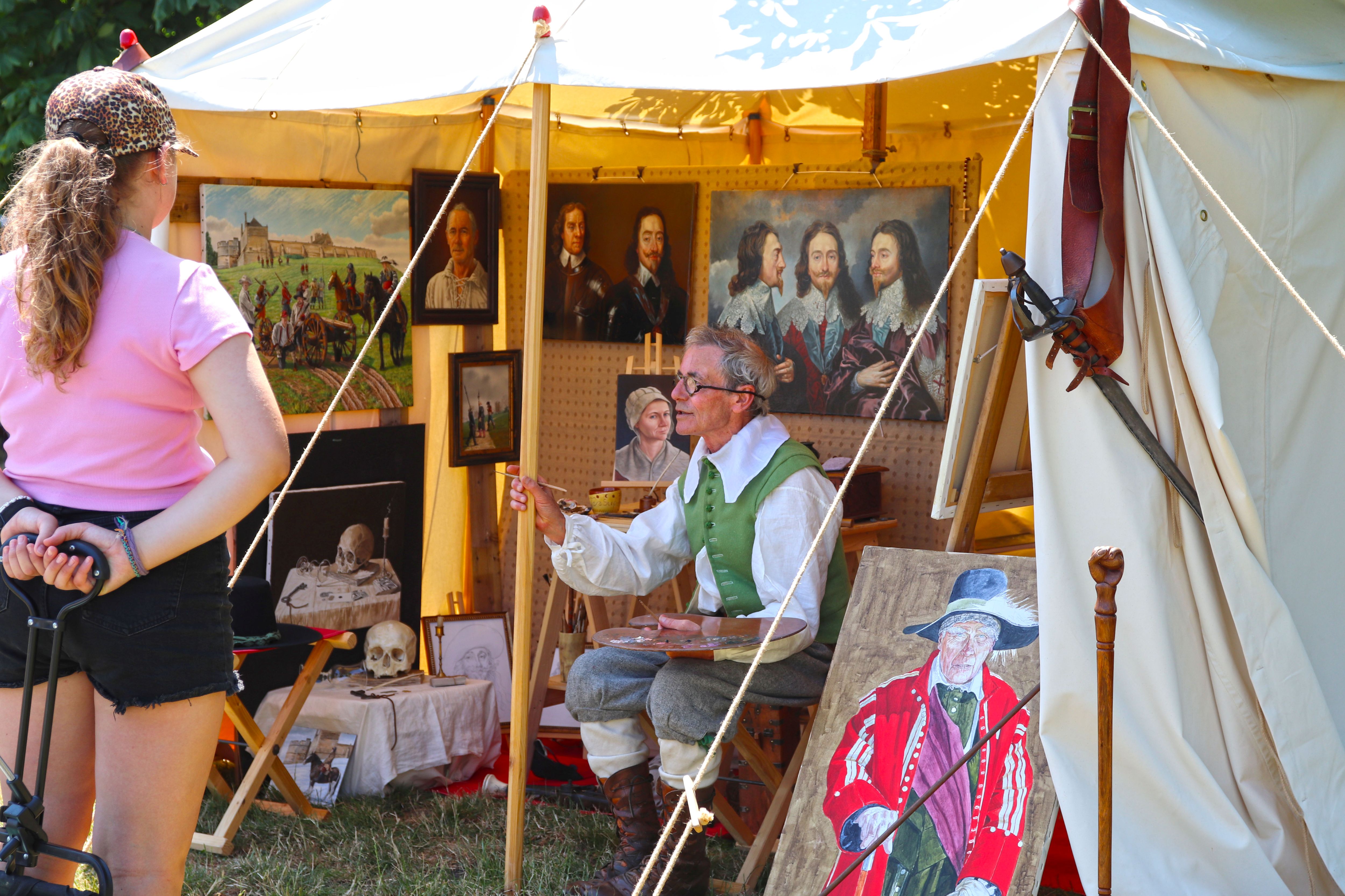 Painter At The History Re Enactment Weekend