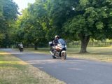 Motorcyclist Riding Into Beaulieu 300X225