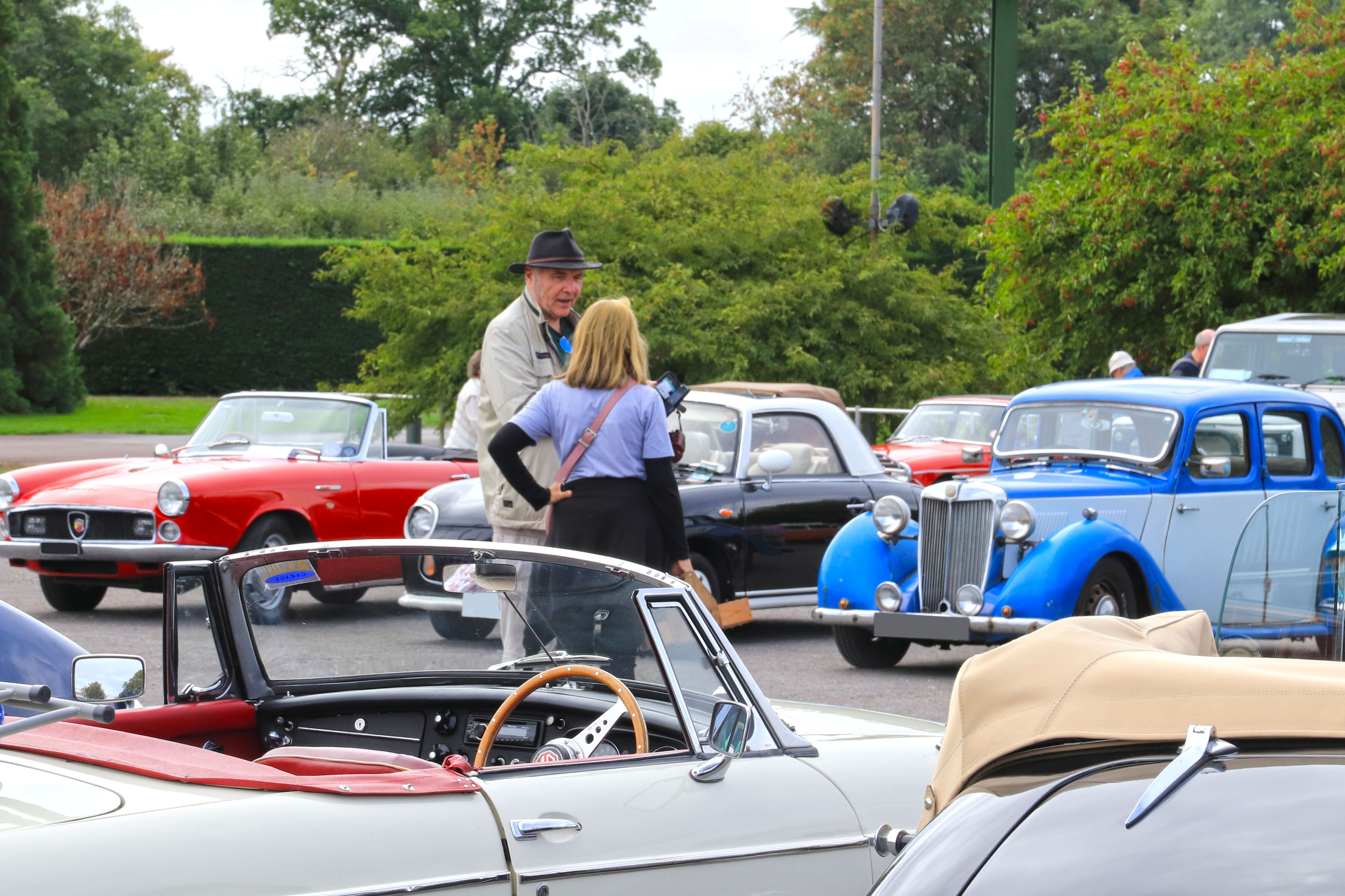 Classic Car Park Display At The International Autojumble