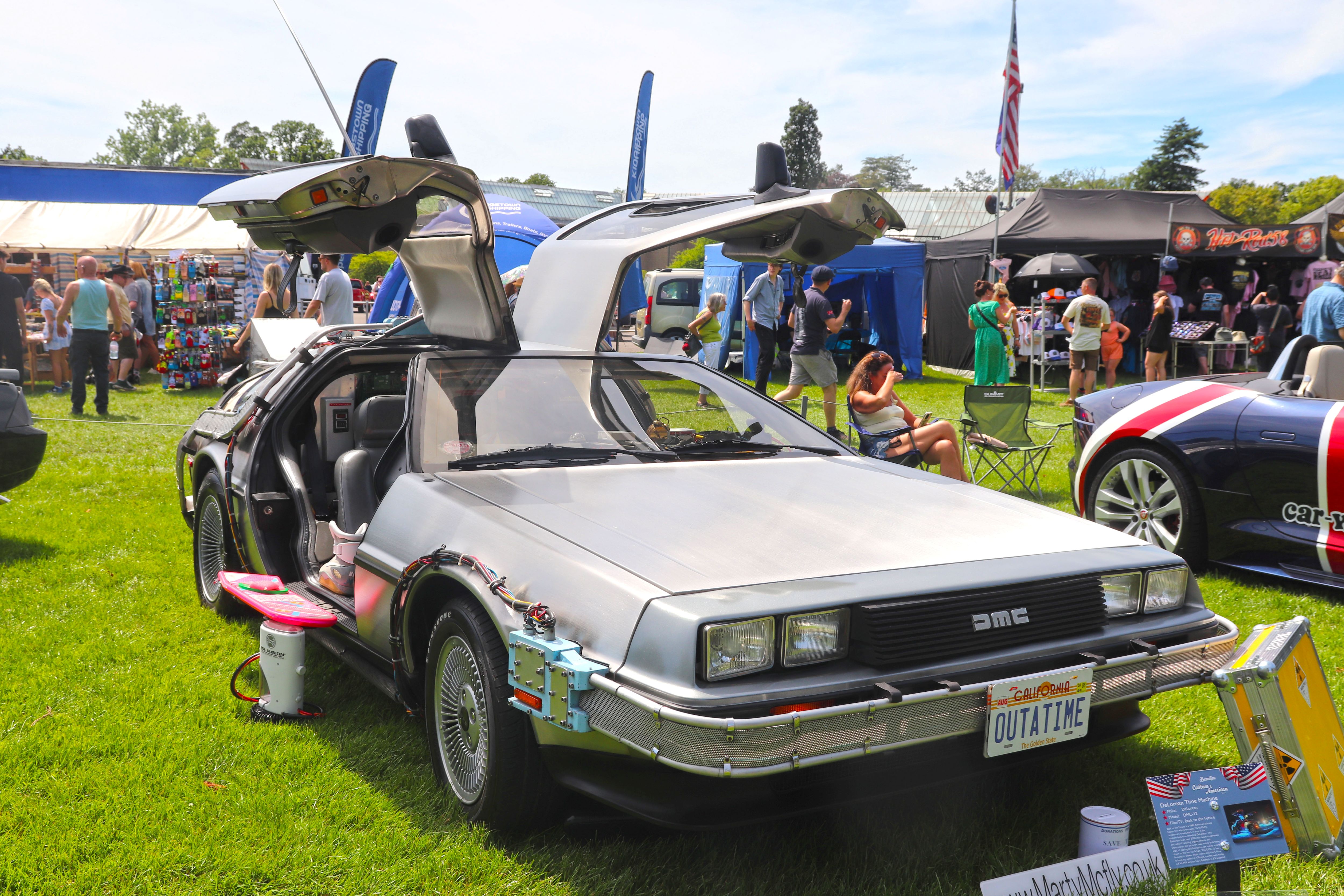 The Delorean At The Custom Adn American Show
