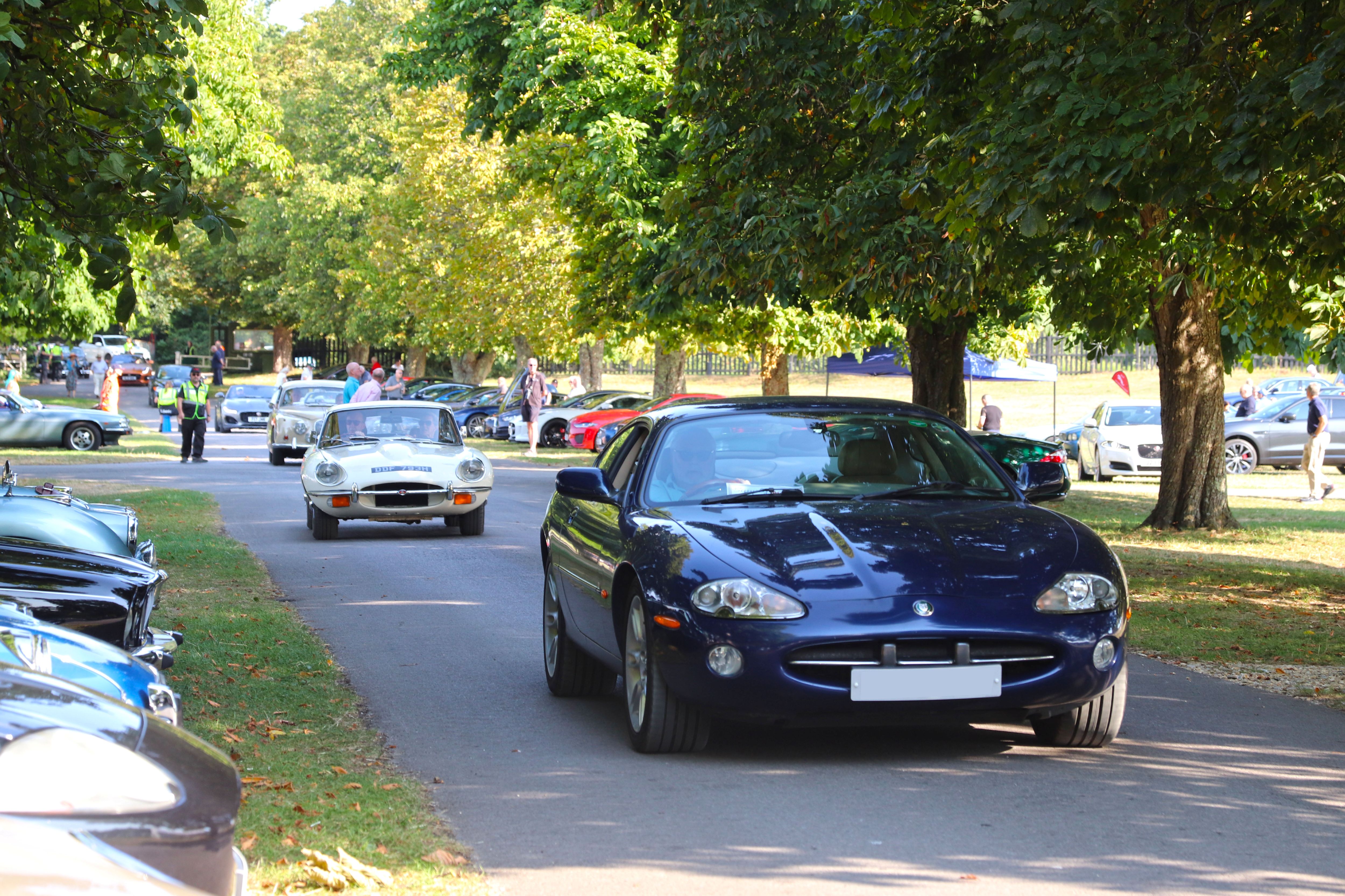 Cars entering Simply Jaguar