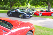 Porsches Entering Beaulieu