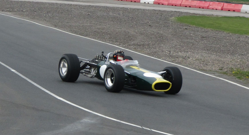 Lotus 49 test run at Blyton Park