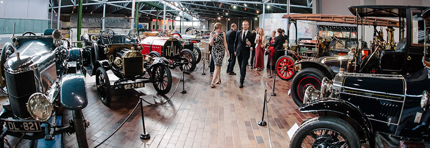 Drinks reception in the National Motor Museum