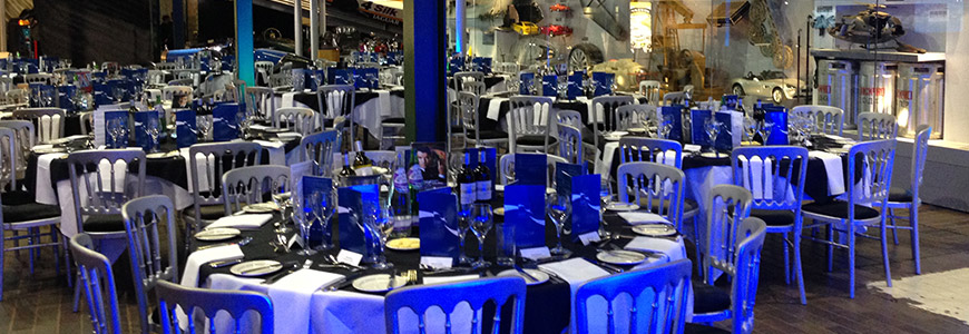 Corporate dinner in the National Motor Museum