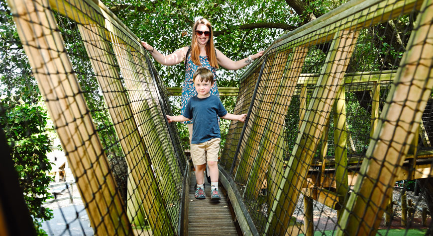 Little Beaulieu adventure play area at Beaulieu, New Forest.