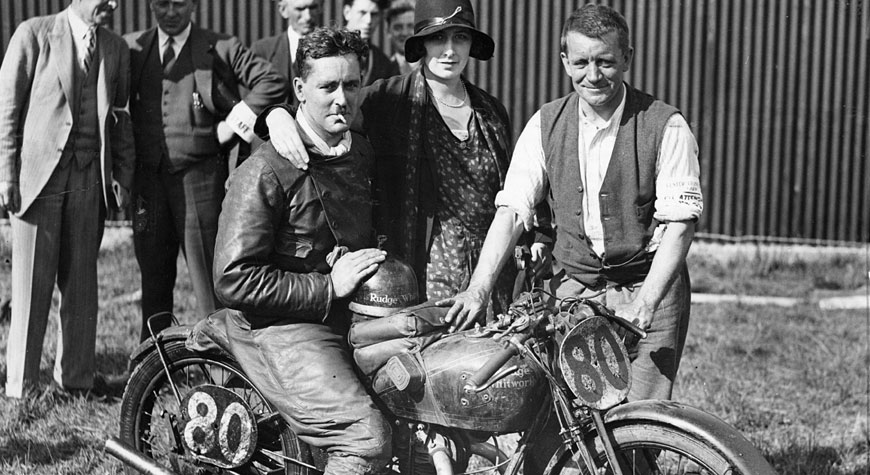 Grahm Walker with the Rudge-Whitworth at Ulster GP 1929