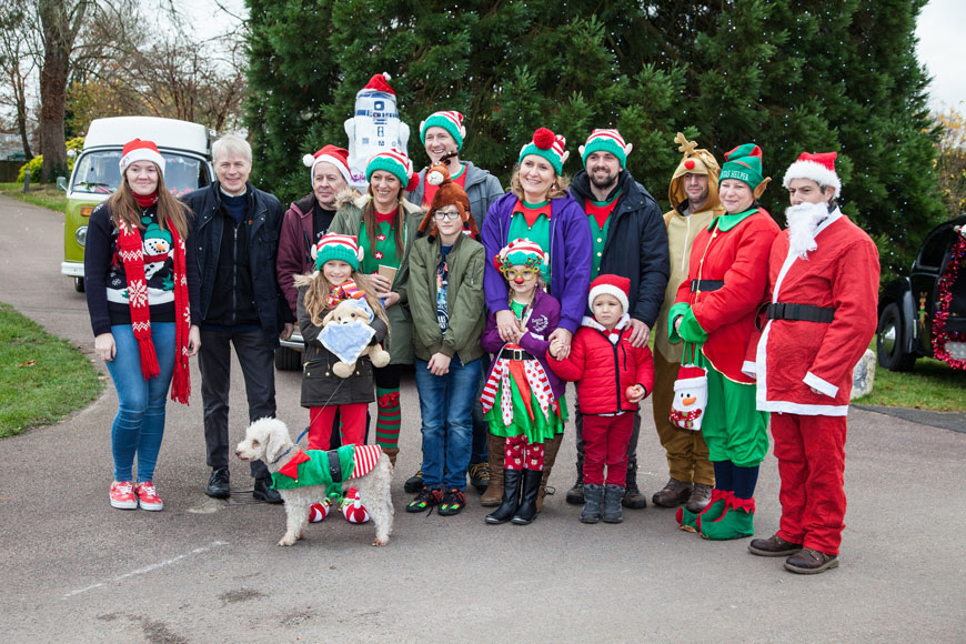 Lord Montagu with all of the prize winners