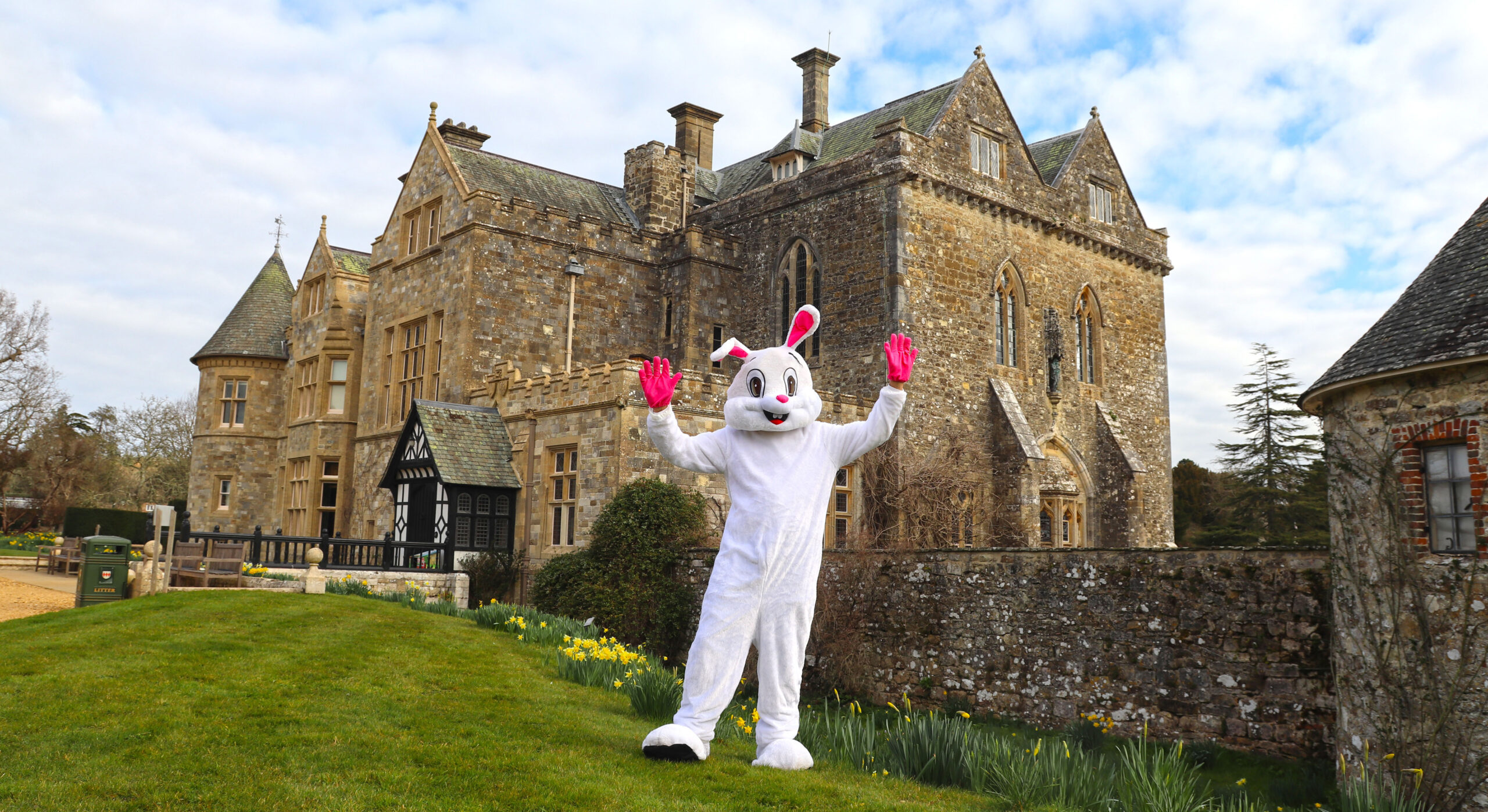 Easter bunny at Beaulieu over the easter weekend