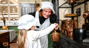 See living history characters at Beaulieu 