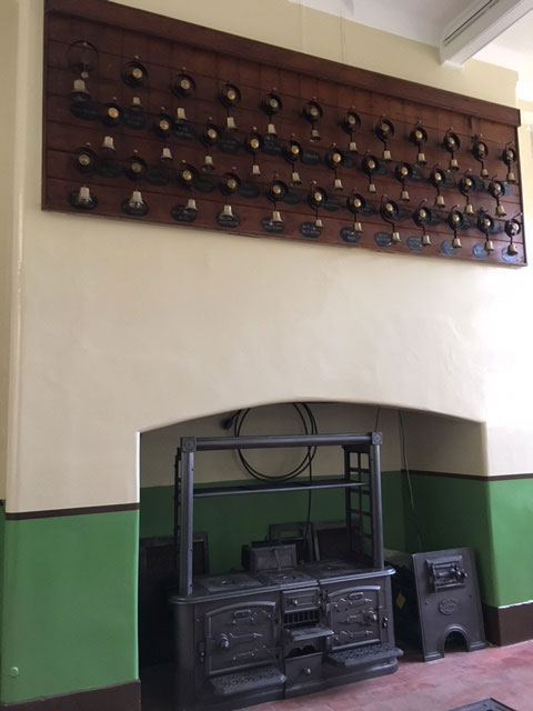 The Victorian Kitchen Range being installed