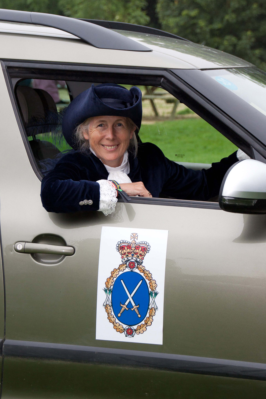 Mary Montagu-Scott in High Sheriff Car