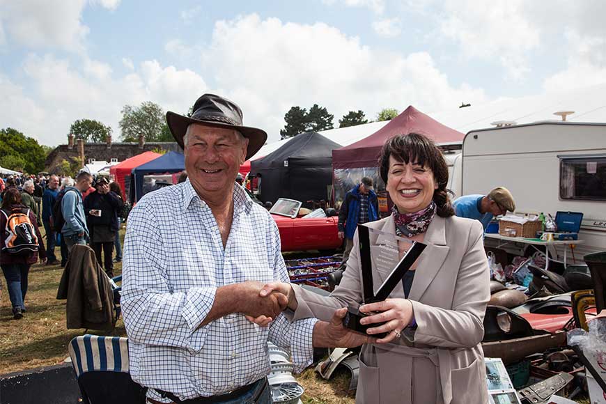 Stand Winner Andy Jennings with Lolly Lee