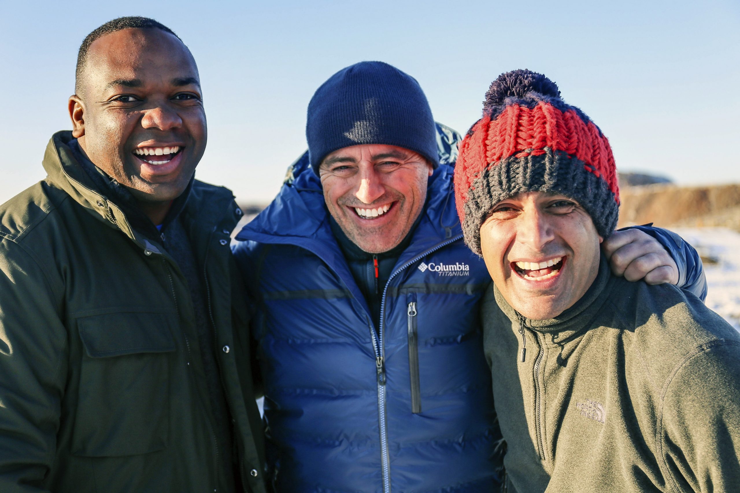 Rory Reid, Matt LeBlanc and Chris Harris in Kazakhstan