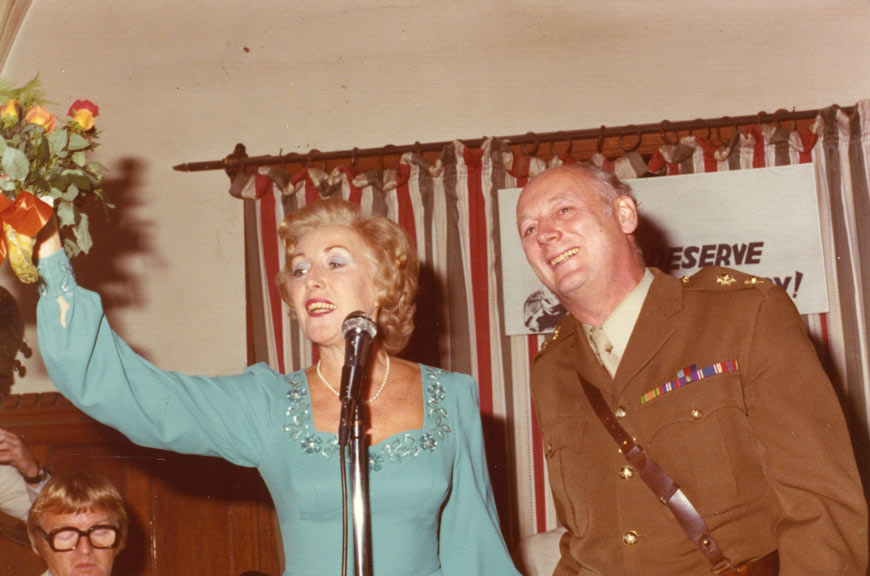 Vera Lynn and Edward Lord Montagu at his 50th birthday
