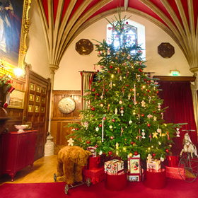 Victorian Christmas decorations in Palace House