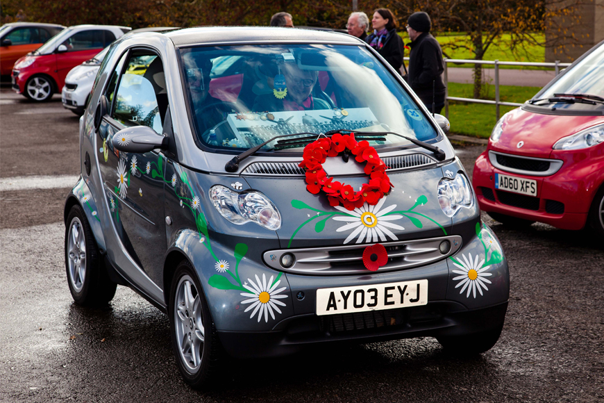 Simply Smart retired Royal Navy CPO Tod Sloan in his Smart ForTwo