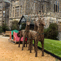 Sleigh outside Palace House
