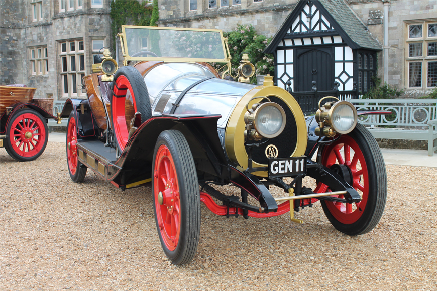 Film Chitty outside Palace House