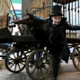 The Child Catcher with his carriage
