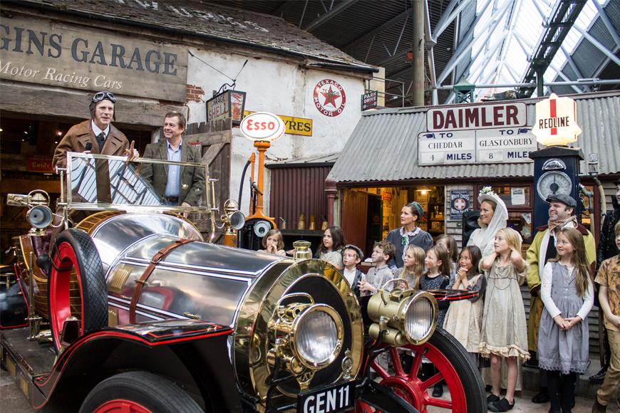 Lord Montagu with Adrian Hall (Jeremy in Chitty)