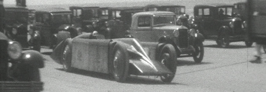Irving-Napier Special 'Golden Arrow' on Daytona Beach 1929