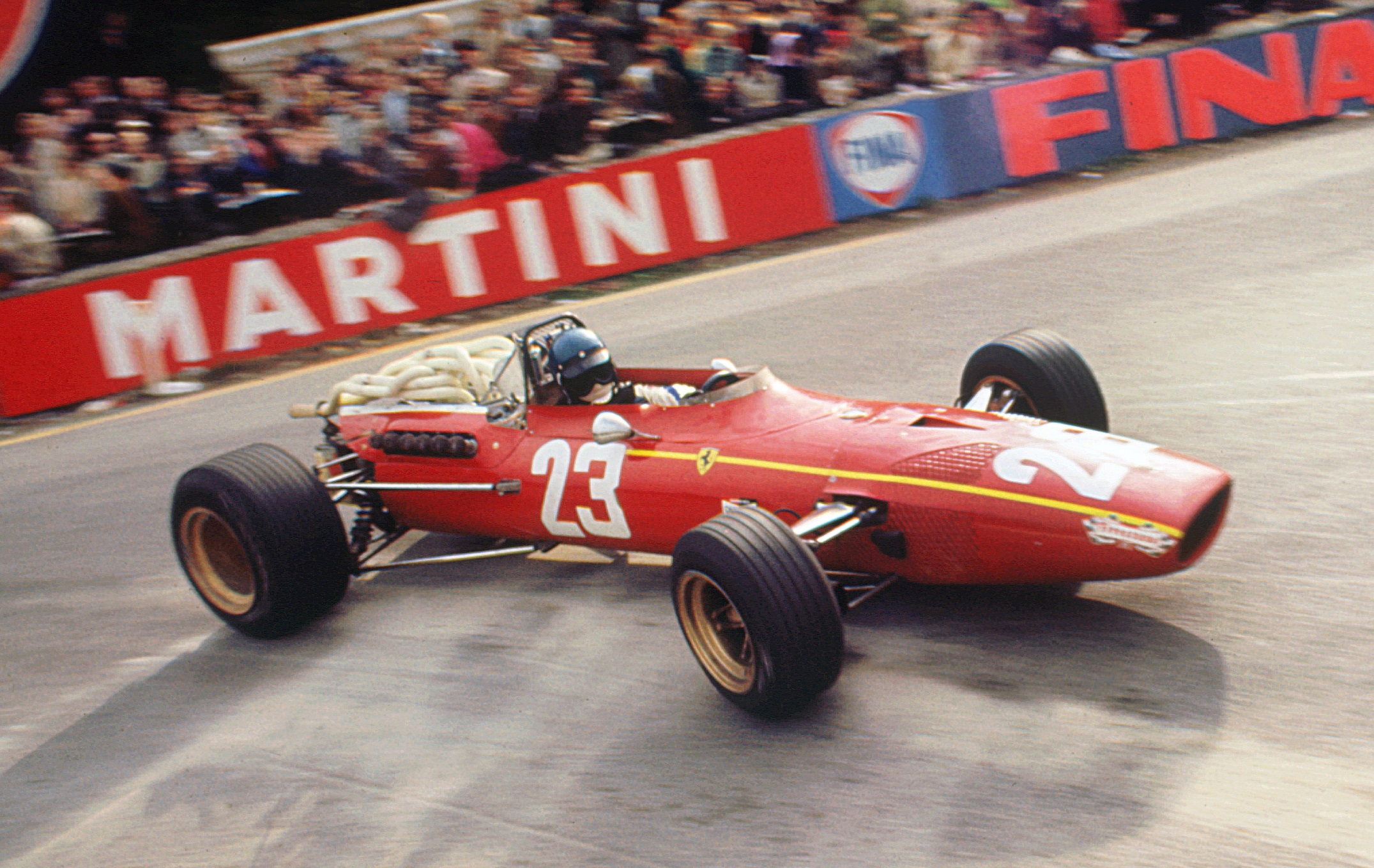 Jackie Ickx in Ferrari at 1968 Belgian Grand Prix