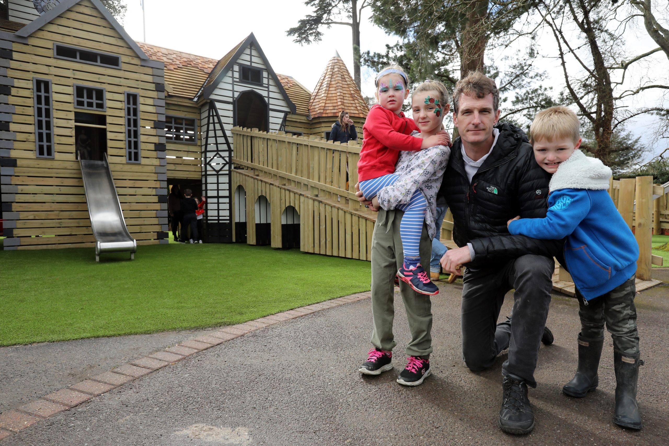 Dan Snow with his children at Little Beaulieu launch