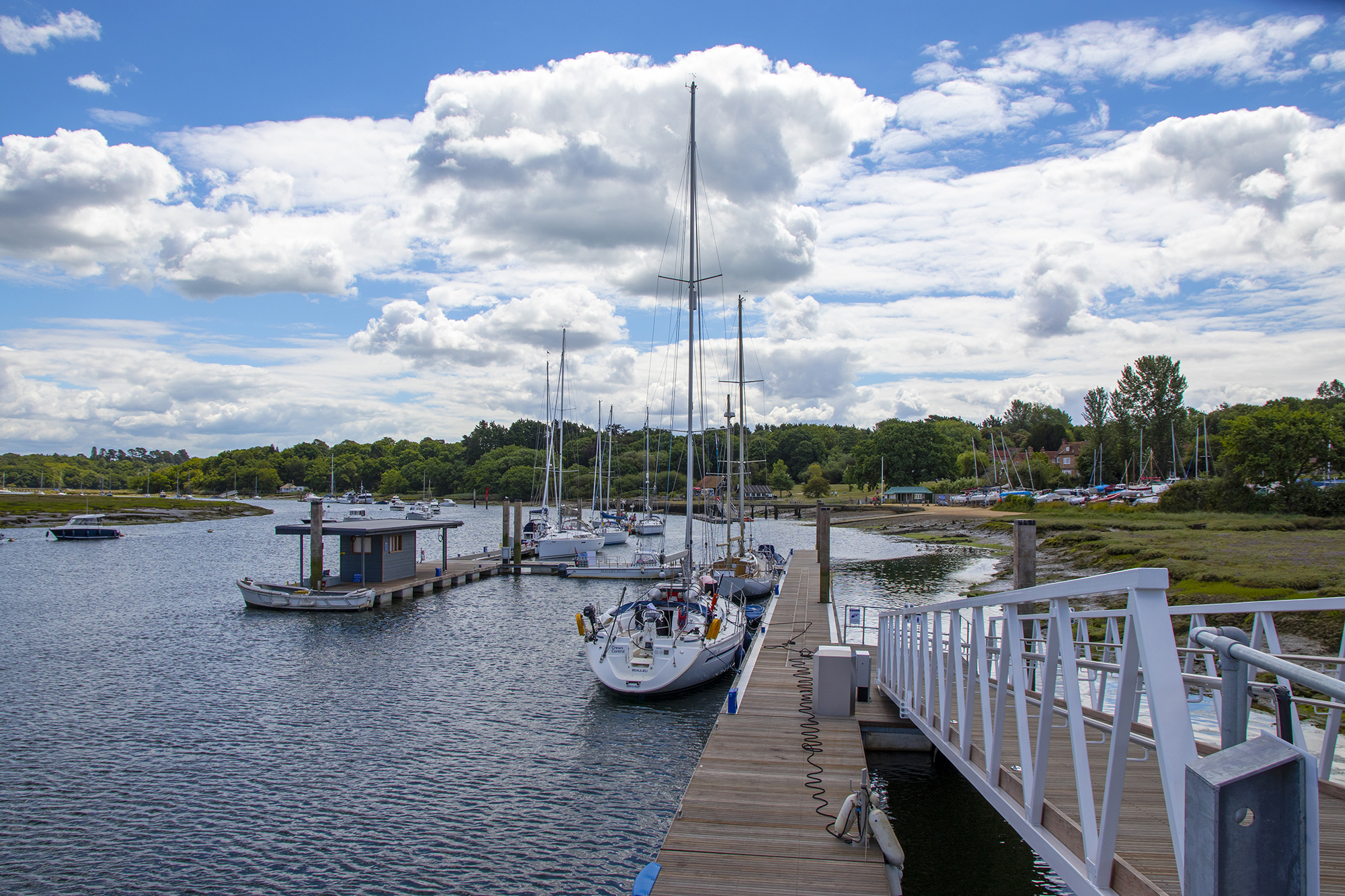 Buckler's Hard Yacht Harbour Visitor Pontoon South on the Beaulieu River