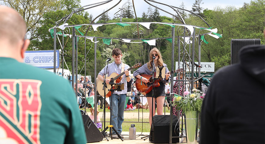Live entertainment at the Spring Fair