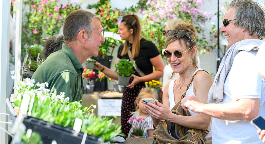 Plant nurseries at the Spring Fair