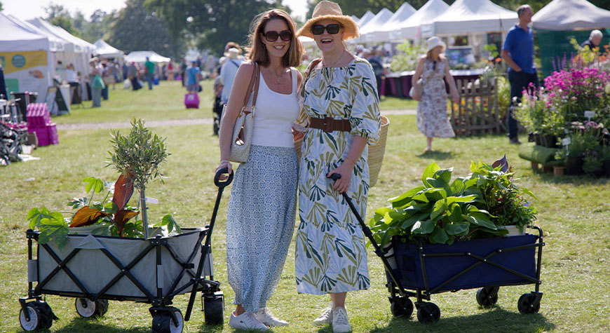 Visitors at the Spring Fair