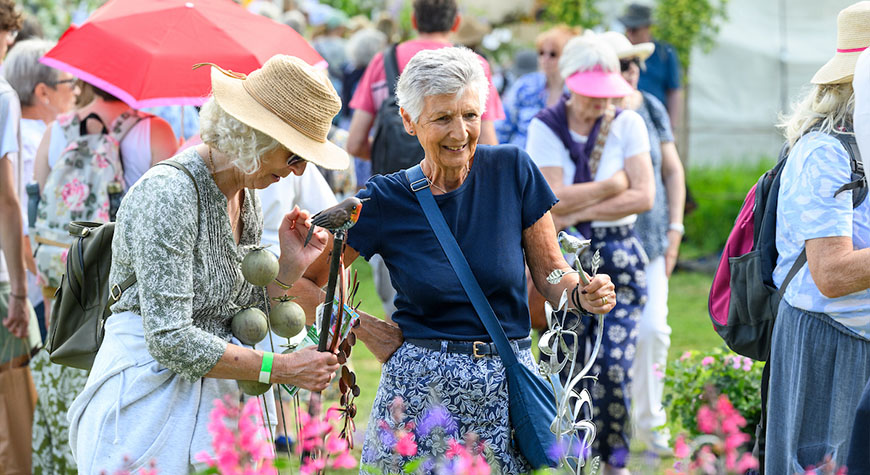 Visitors at Spring Fair