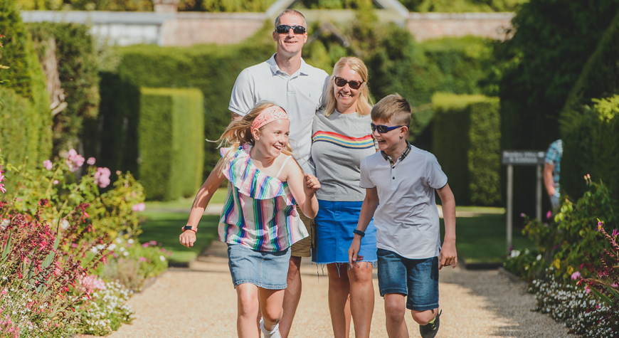 Summer Holiday fun running through the Beaulieu gardens