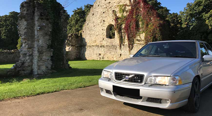 Swedish Takeover - Volvo beside the Beaulieu Abbey Ruins