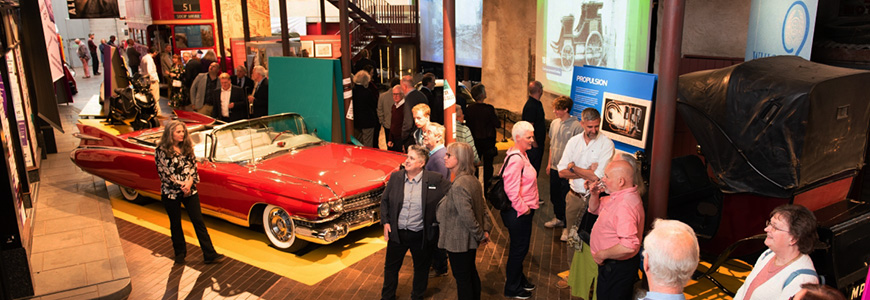 Opening of the Motopia? exhibition at Beaulieu's National Motor Museum