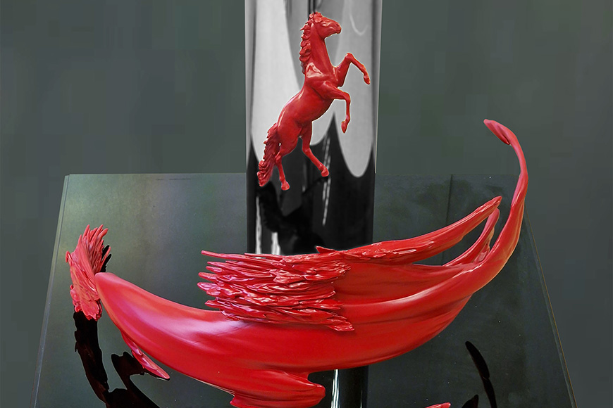 Final chance to see Sculpture at Beaulieu until September 24th. Jonty Hurwitz - Rosso Horse