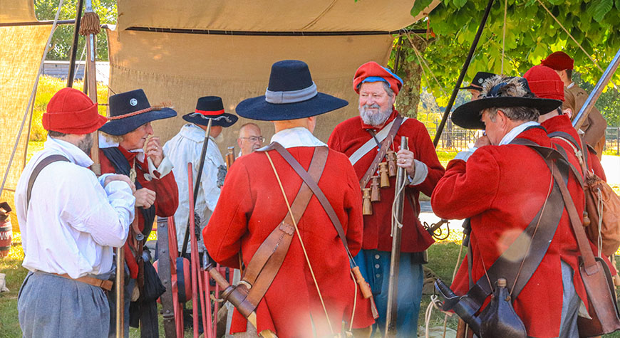 Re-enactors at Beaulieu Living History Day