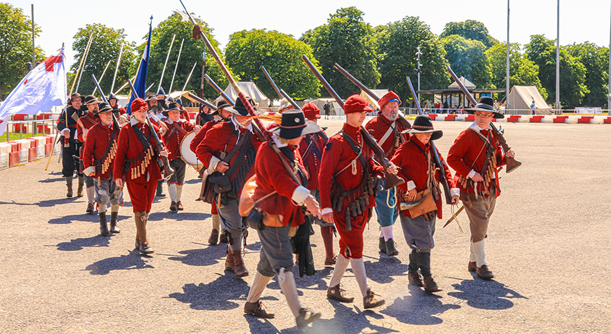 Re-enactors at Beaulieu Living History Event