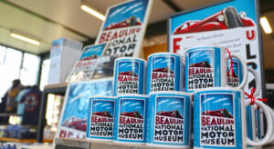 The National Motor Museum collection in the Beaulieu gift shop 