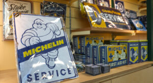 Motoring gifts in the Beaulieu gift shop 