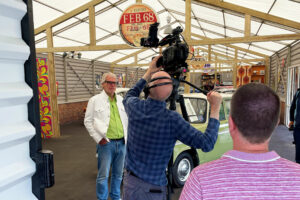 Rewind TV filming in We Had One of Those, Beaulieu 