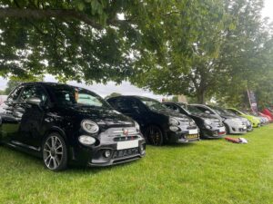 Cars on display at Simply Italian sponsored by Hendy Fiat
