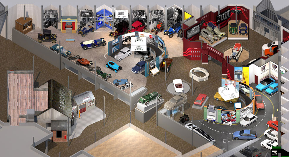 Design concept for the National Motor Museum, Beaulieu