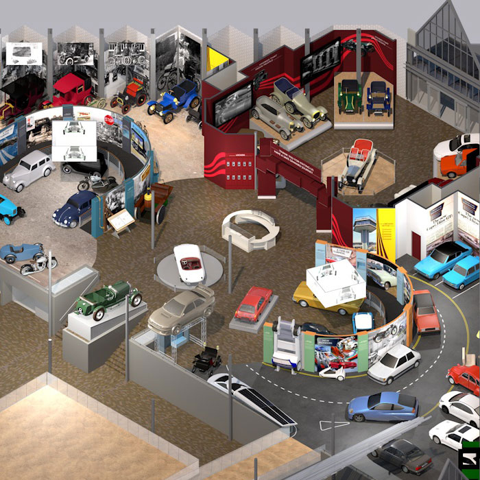 Design concept for the National Motor Museum, Beaulieu