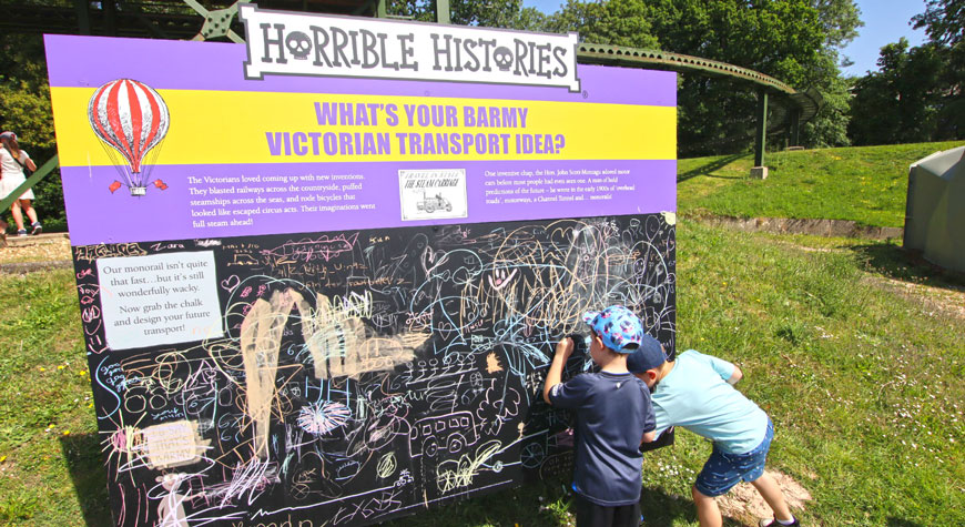 Horrible Histories trail at Beaulieu - Future transport